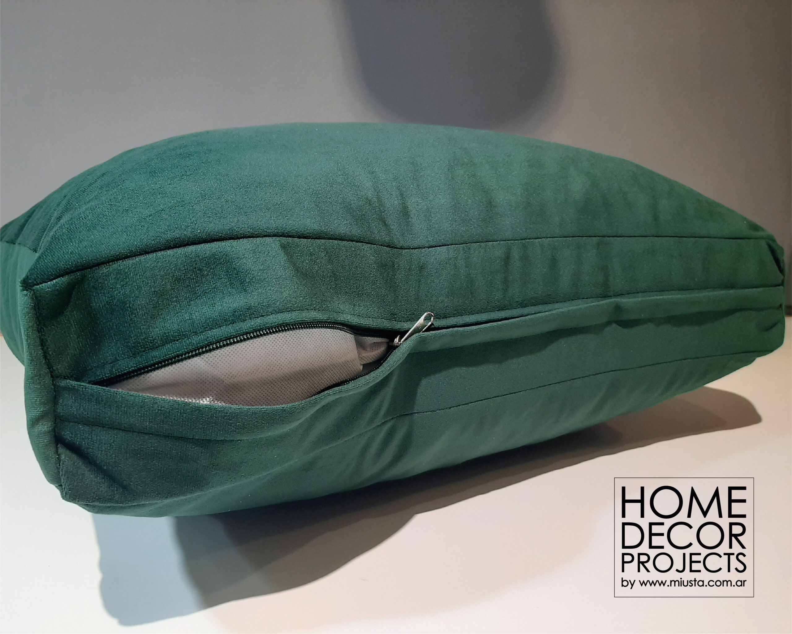 Zipper back cushion cover sewing pattern