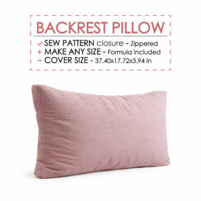 How to sew a backrest cushion sewing pattern