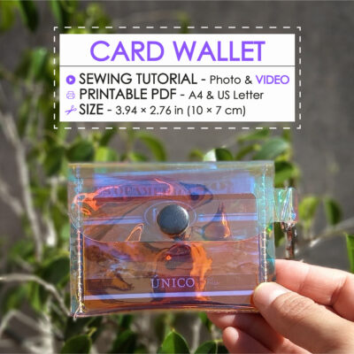 card holder keychain sewing tutorial and pattern