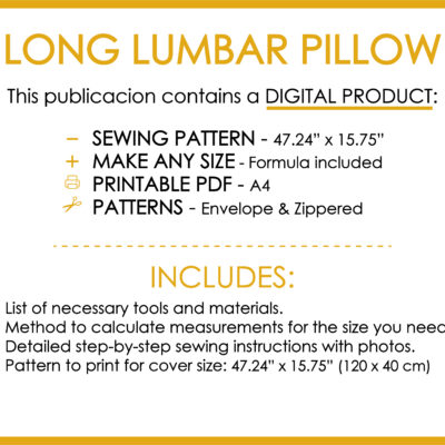 Cushion cover pattern-02 printable pattern pdf long lumbar