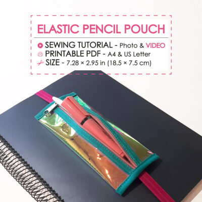 elastic pencil holder sewing tutorial
