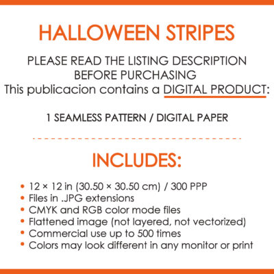 Halloween Stripes Digital Paper