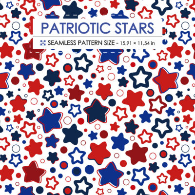 Independence Day USA seamless pattern printable digital paper
