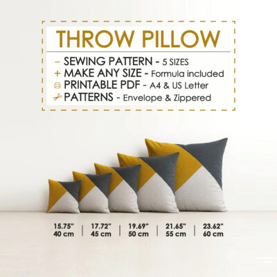 Modern Decorative Pillow sewing pattern colorful cushions