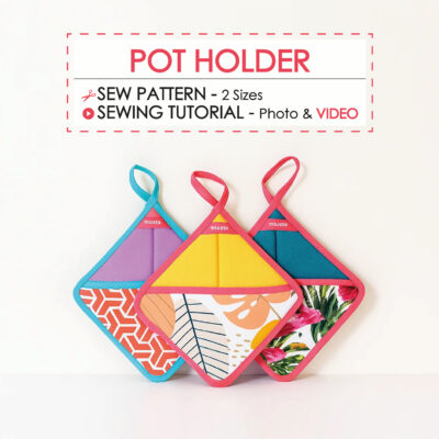 Pot holder digital sewing guide