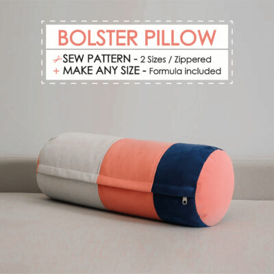 Patriotic bolster pillow sewing pattern