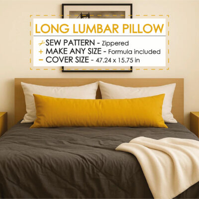 Lon Lumbar Pillow Sewing Pattern