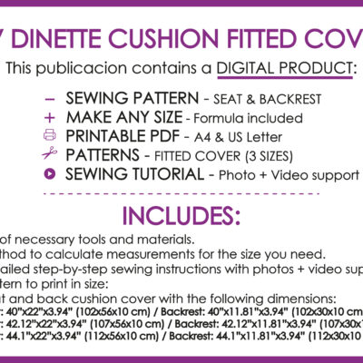 Custom RV dinette cushions fitted mattress cover sewing pattern