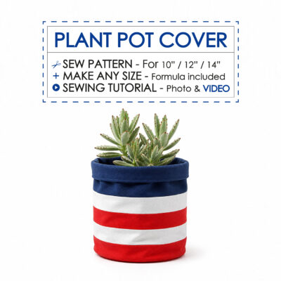 plant pot cover sewing pattern