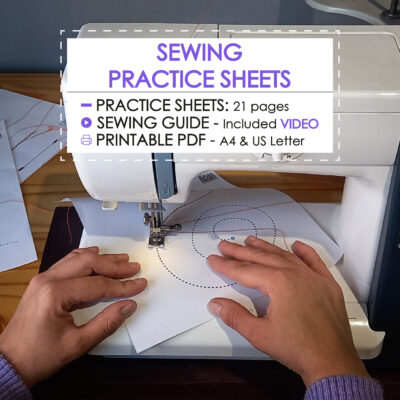 Sewing Practice Sheets PDF Instant Download