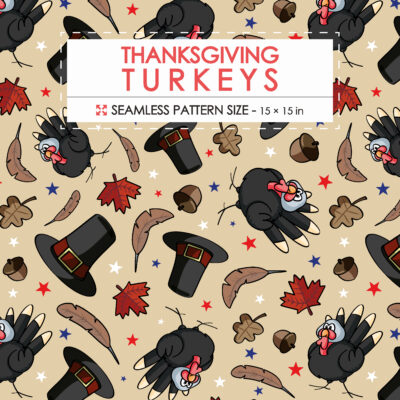 Thanksgiving harvest seamless background