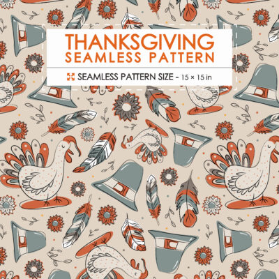 Thanksgiving day seamless pattern