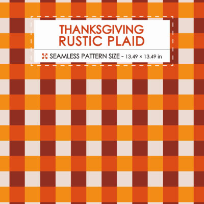 Rustic Thanksgiving plaid seamless pattern for home decor fabrics