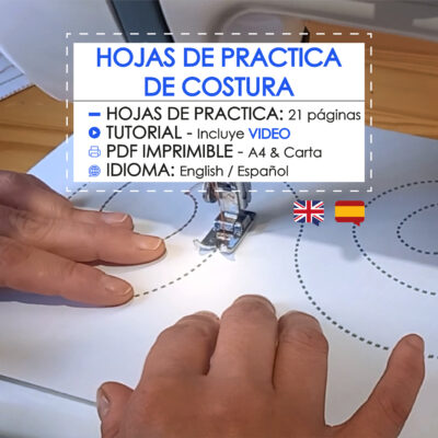 Hojas de practica de costura PDF en Español