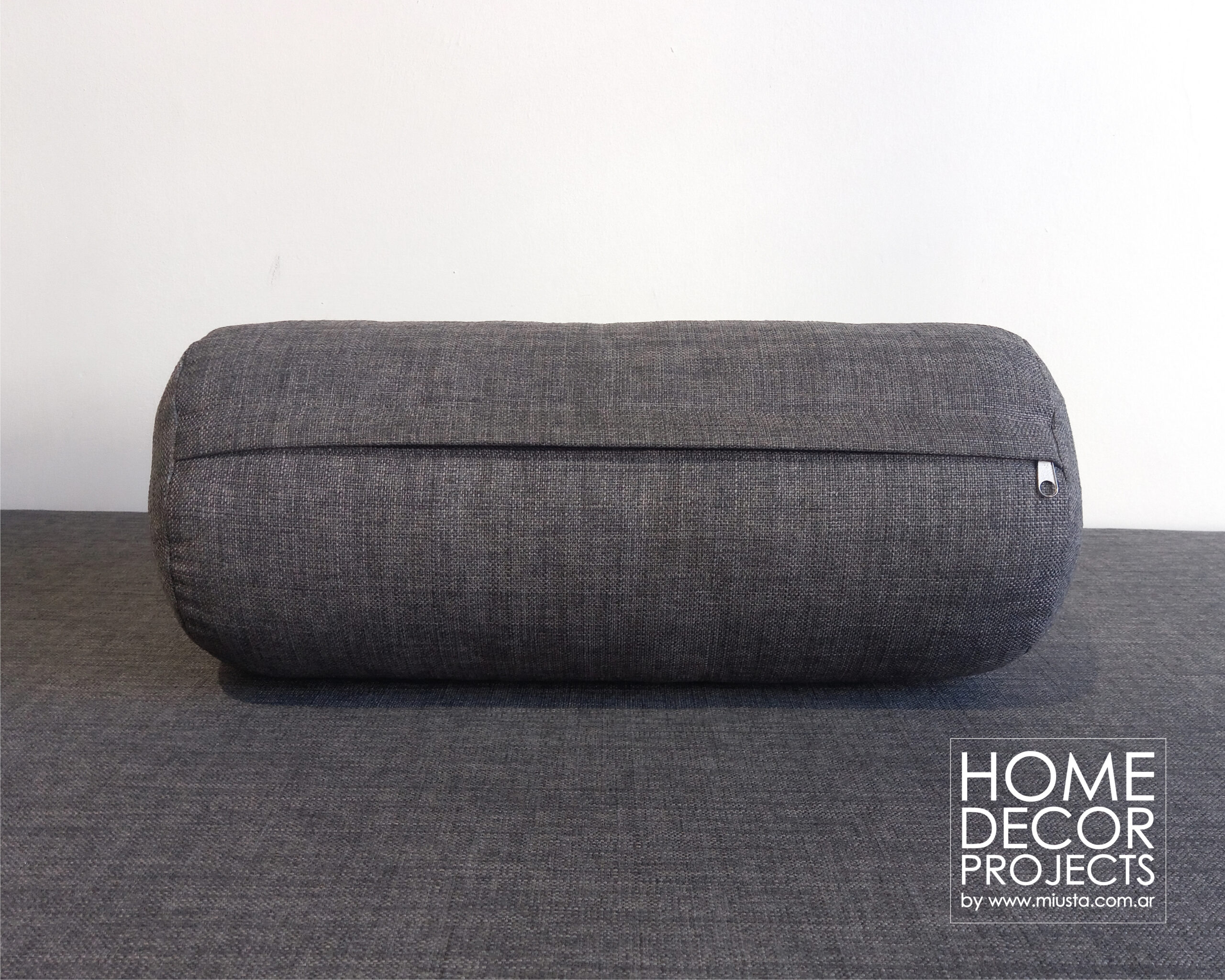 Bolster pillow cover sewing pattern gray cushion