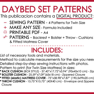 Daybed Pillow Pattern-02